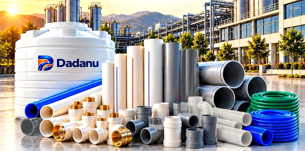 Dadanu products: water tank, pipes, fittings and hoses